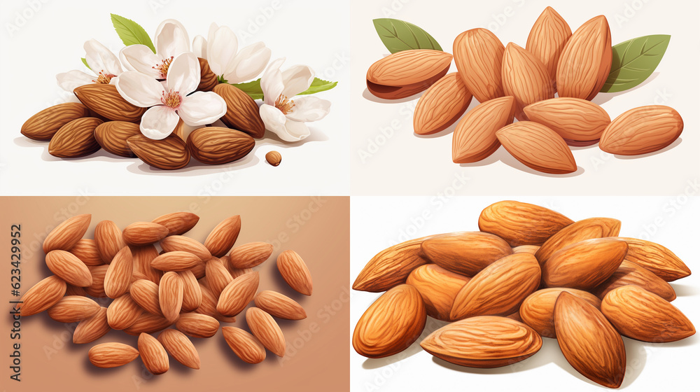 Sticker set of nuts