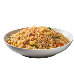 Fried Rice isolated on transparent background. Generative AI
