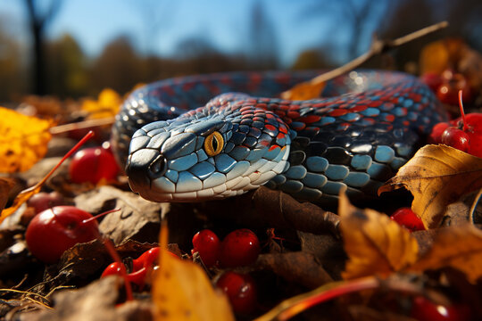 Coral Snake In The Garden