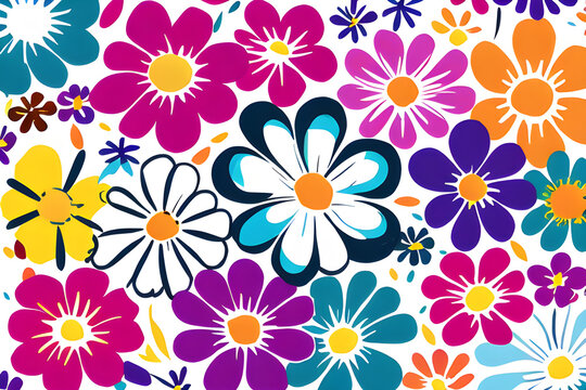 seamless floral pattern 
Generative AI
