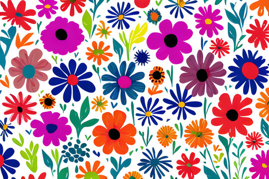 seamless floral pattern 
Generative AI