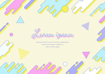 retro cute 80's style background design