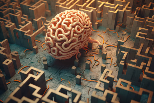 brain in a maze, mind games generative ai