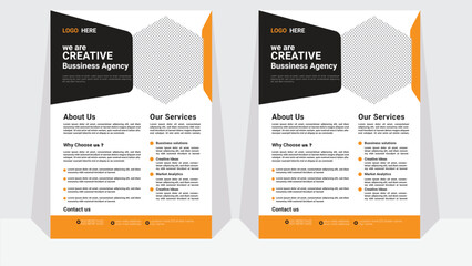 Corporate business annual report, catalog, magazine, flyer mockup. Creative modern bright concept circle round shape.