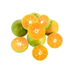 Fototapeta na wymiar Orange fruit isolated on transparent png