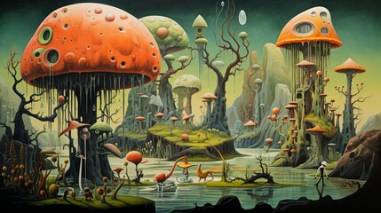 Exploring a Crazy Surrealistic World