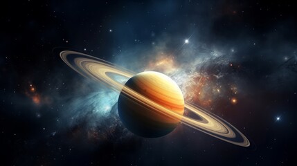Beautiful Saturn in the Galaxy