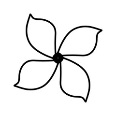 Fototapeta premium Flower Doodle