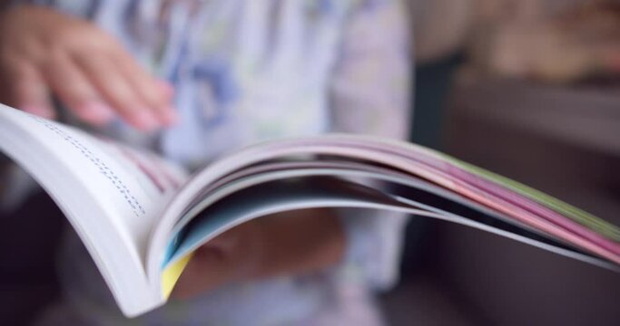Open Book magazine View Woman Enjoying a Quiet Reading Session