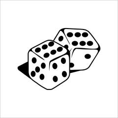 dice vector can be used as graphic design