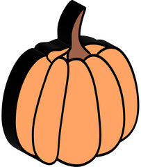 3D Pumpkin