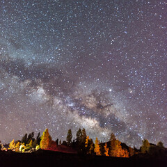 Milkyway and nightsky at the canary island of La Palma