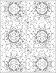 Mandala floral pattern design