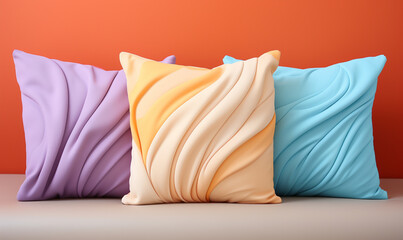 Fototapeta na wymiar Pillow Mockup minimalism colorful design
