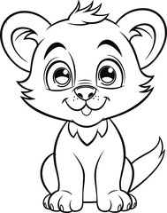 Tiger coloring pages vector animals