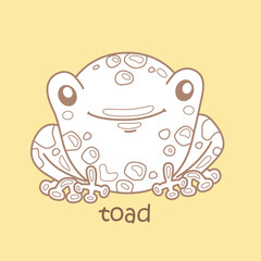 Alphabet T For Vocabulary School Student Lesson Cartoon Digital Stamp Outline