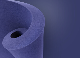 dark blue sponge foam roll