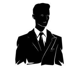 business person silhouette illustration 