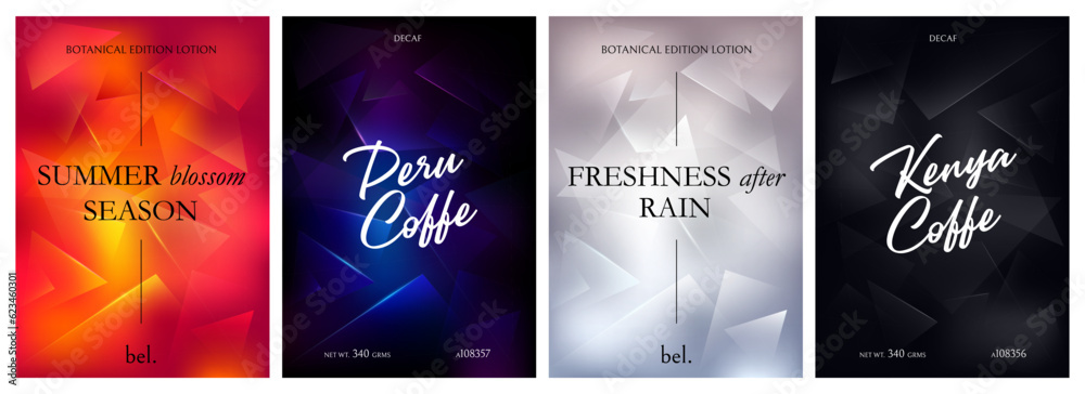 Poster Abstract Backgrounds with Broken Glass 3D Effect. Neon Triangle Pattern with Gradient. Vector Bg for Dj Posters Design, Packaging and Banners