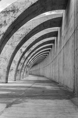 Obraz premium concrete construction and harbor
