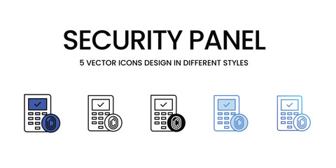 Smart Sofa Icon Design in Five style with Editable Stroke. Line, Solid, Flat Line, Duo Tone Color, and Color Gradient Line. Suitable for Web Page, Mobile App, UI, UX and GUI design.