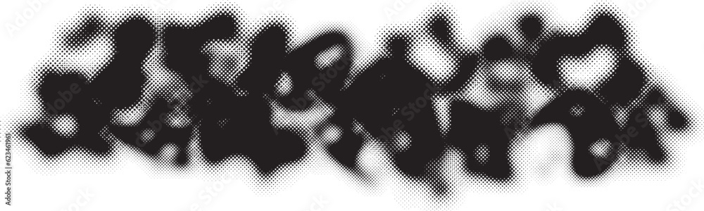 Leinwandbilder glitch distorted grange shape . noise grungy logo . trendy defect error shapes . glitched frame .gru