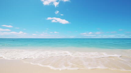 Fototapeta na wymiar beach with sky HD 8K wallpaper Stock Photographic Image