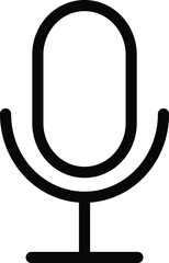 Microphone icon vector in trendy style isolated on white background . Mic icon