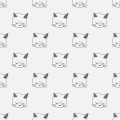 Obraz premium cat seamless pattern,