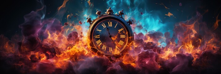Burning Time A Captivating Encounter - generative ai