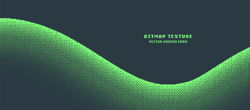 Pixel Art Style Bitmap Texture Smooth Form Vector Noise Dither