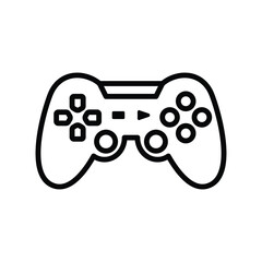 game controller icon vector design template in white background