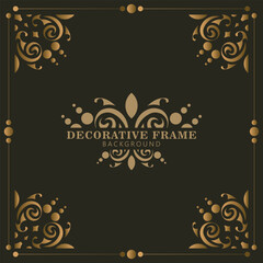 Elegant decorative frame design background