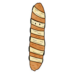 Halloween mummy sausage roll