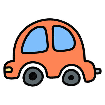 Cute car vehicle cartoon doodle