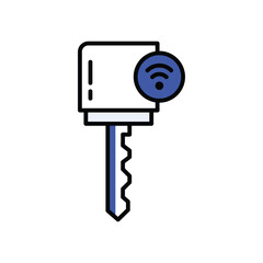 Smart Key icon. Vector stock illustration.