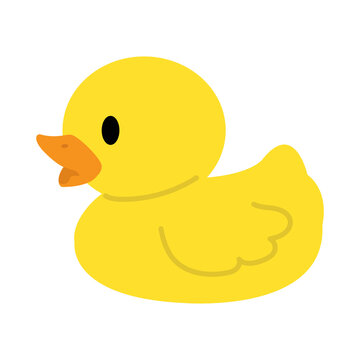 Cute yellow rubber Duck vector