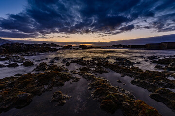Sunrise at the beach of Los Cancajos.