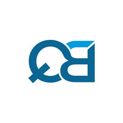QB Letter Logo Design Vector Symbol Template