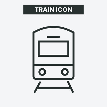 Train icon on white background. Outline train icon. Minimal and premium train icon. EPS 10 Vector.
