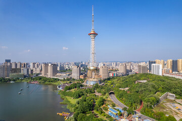 Obraz premium Zhuzhou Shennong Tower, Hunan Province, China