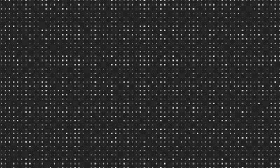 Transparent Abstract Digital Vector Background: Moving White Flashing Dots in a Matrix or Digital Board Style