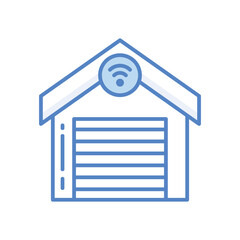 Smart Buildings icon. Vector stock illustration.