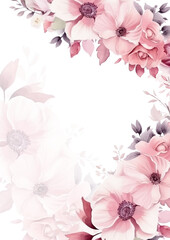 watercolor green leaves background