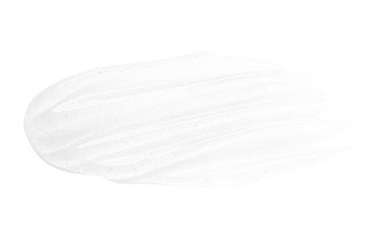 a swab of transparent gel without a background. PNG