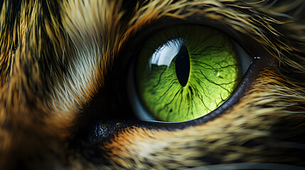 cat eye macro photograph