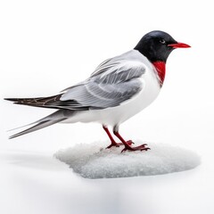 Arctic tern bird isolated on white. Generative AI
