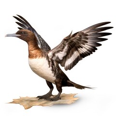 Obraz premium Audubons shearwater bird isolated on white. Generative AI