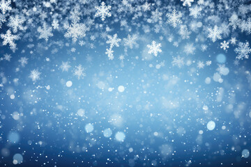 Fototapeta premium Christmas snowflake blue background material