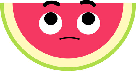 Watermelon Face Looking Up